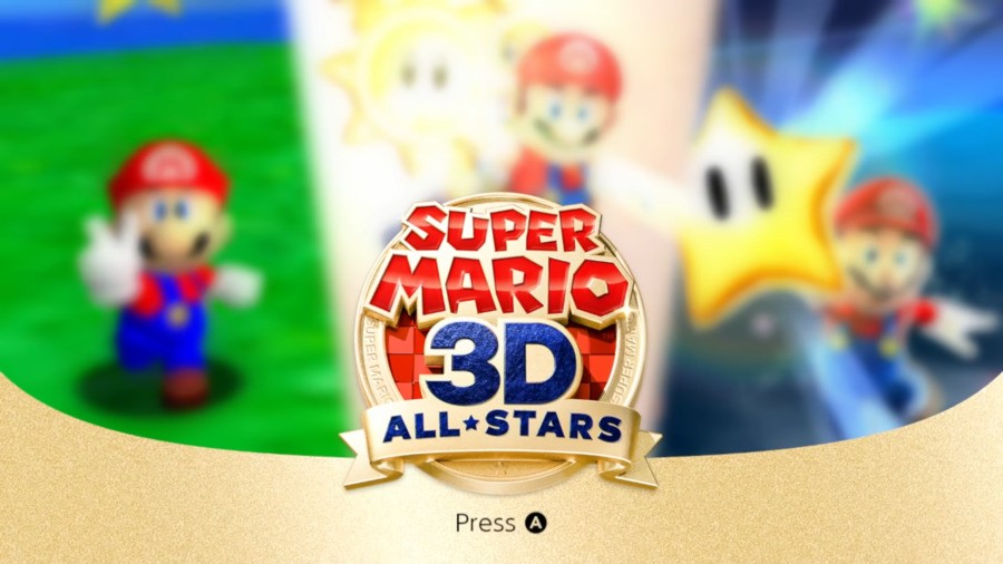 Super Mario 3D All-Stars - Title Screen