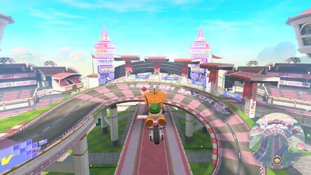 Peach Stadium Free Roam Mirror Mode Unlock Mario Kart World