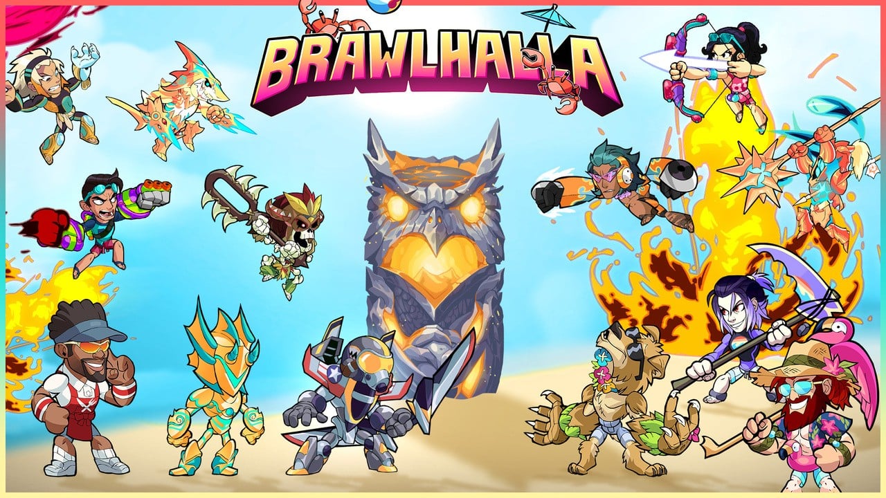 The Brawlhalla Heatwave 2021 Summer Event Is Now Live Nintendo Life - brawlhalla vs brawl stars