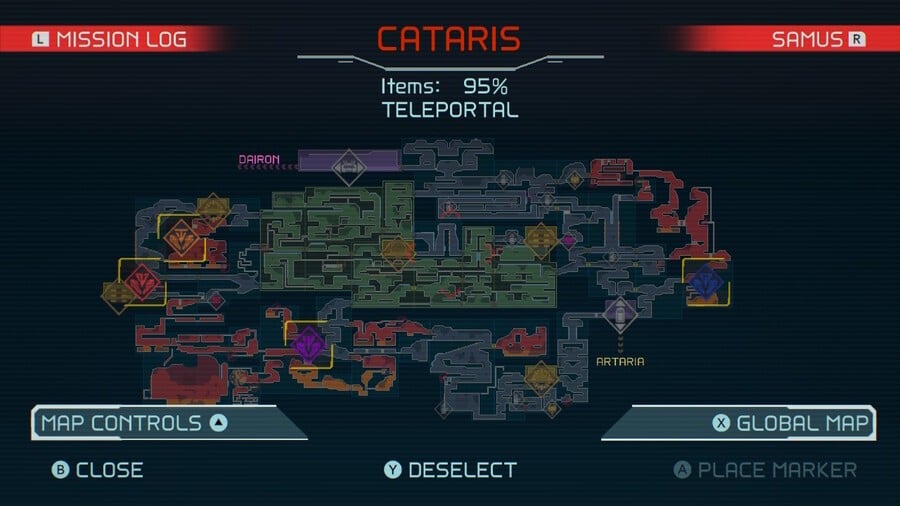 Metroid Dread Cataris Teleporter Locations