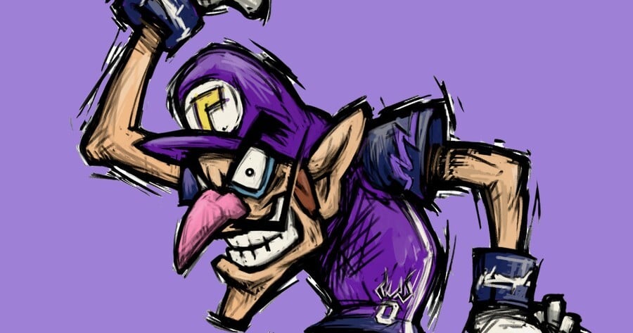 Waluigi Mario attaccanti Art