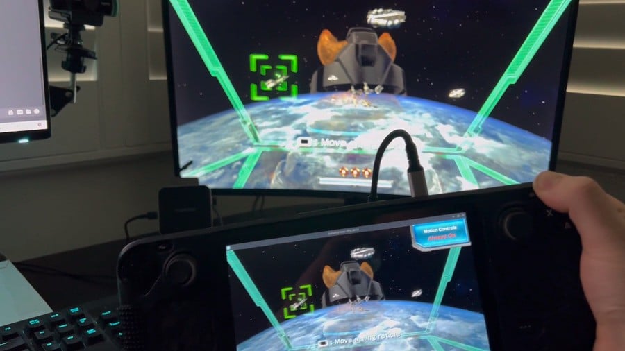 Star Fox Zero running on Steam Deck