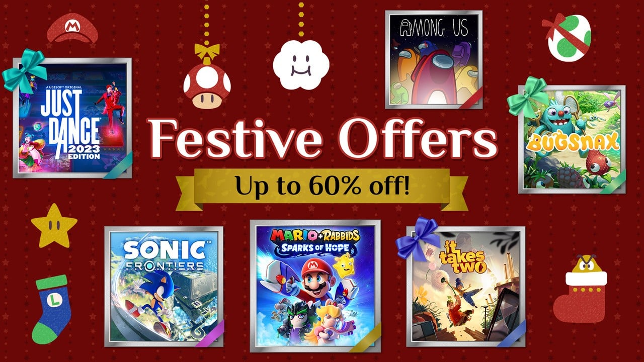 Nintendo Mega Festive Sale Returns, bis zu 60 % Rabatt auf Switch eShop-Spiele (EU)