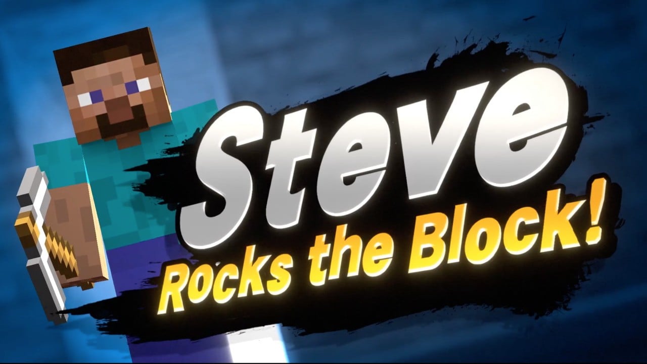 Minecraft S Steve Revealed As Super Smash Bros Ultimate S Next Dlc Fighter Nintendo Life - i dont play roblox f that minecraft entered the chat