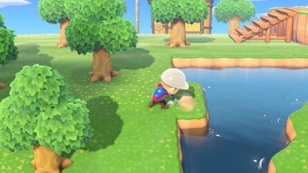 Animal Crossing New Horizons diagonal river 6