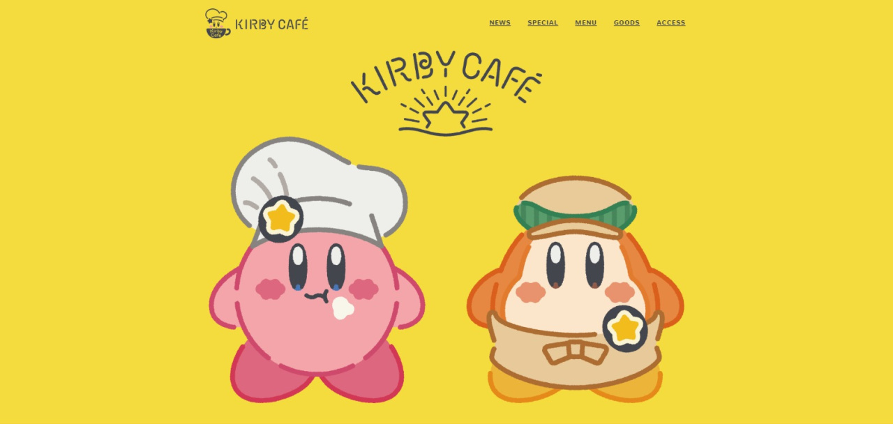 Kirby Cafe Tokyo Chef Kirby Clear File, Kirby Cafe