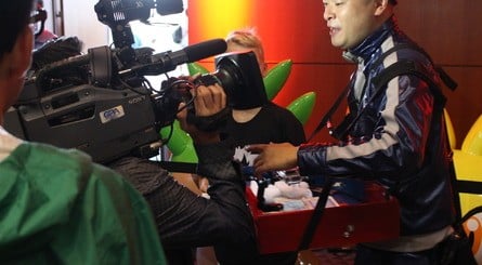 A Japanese TV station was all over the tournament