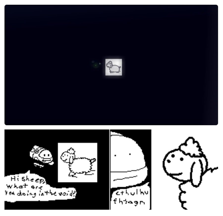 Miiverse pondered the presence of the sheep