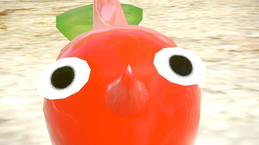 An in-game screenshot from the Pikmin 3 Deluxe Demo