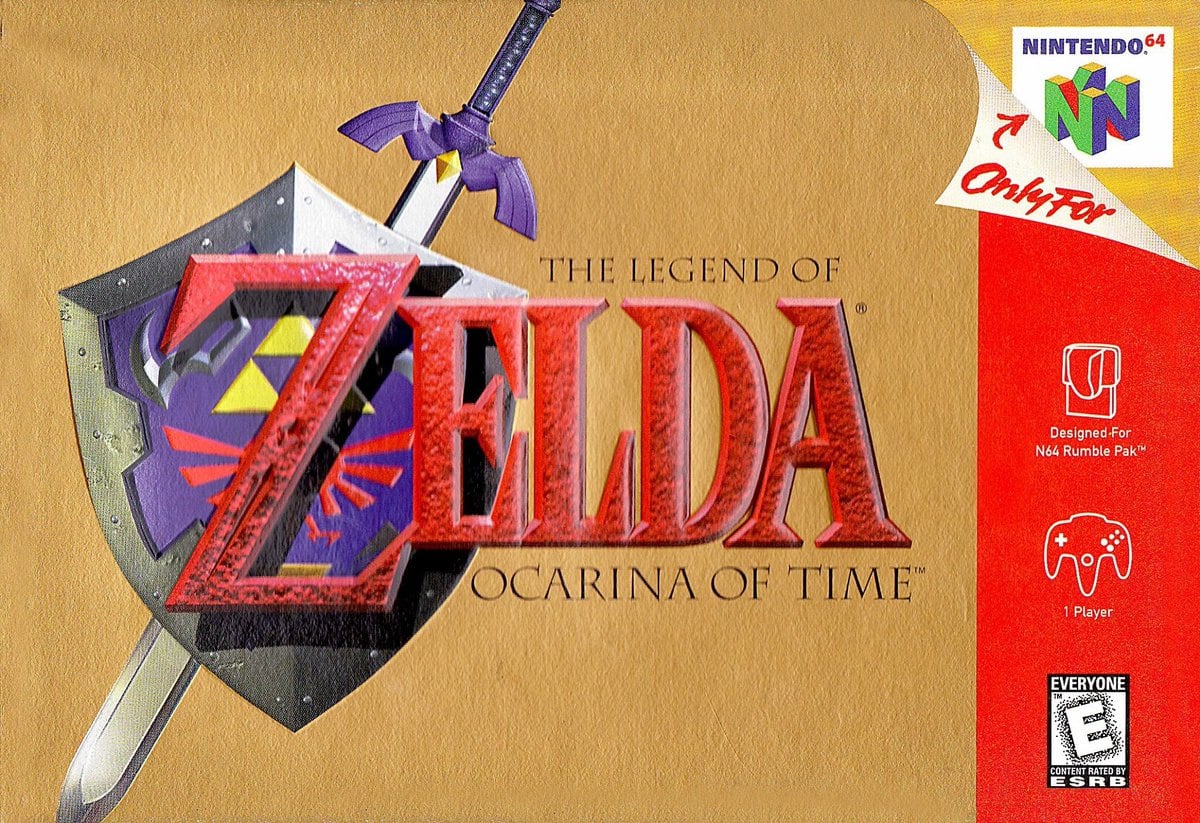 The Legend of Zelda: Ocarina of Time Wii Box Art Cover by D@rk