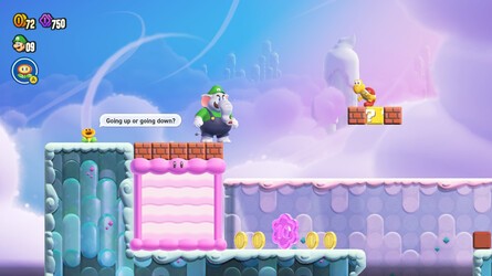 Super Mario Bros. Wonder Walkthrough: World 2 - Up 'n' Down With Puffy Lifts 3