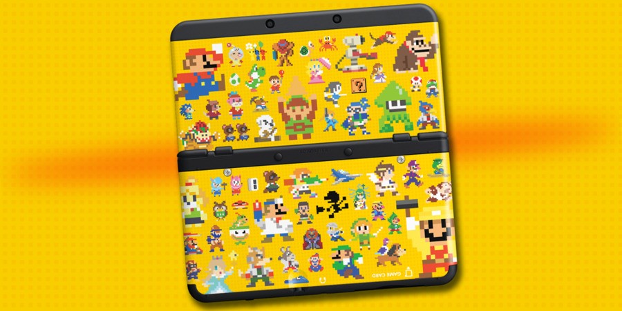 Pixel Mario New 3DS Cover Plate.png