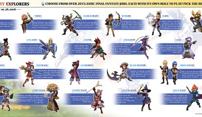 This Handsome Infographic Shows Off All The Job Roles in Final Fantasy Explorers