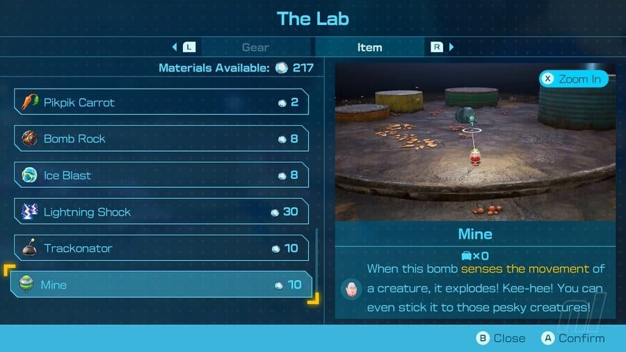 Pikmin 4 All Gear & Item upgrades