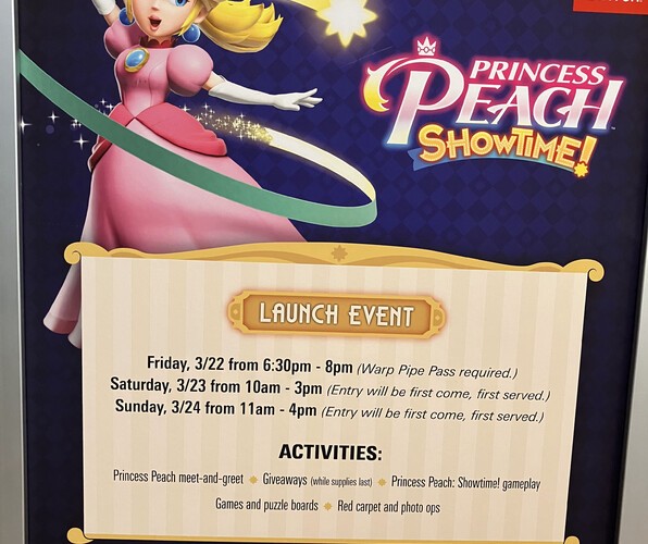 Princess Peach Showtime! Meet & Greet Gallery 11