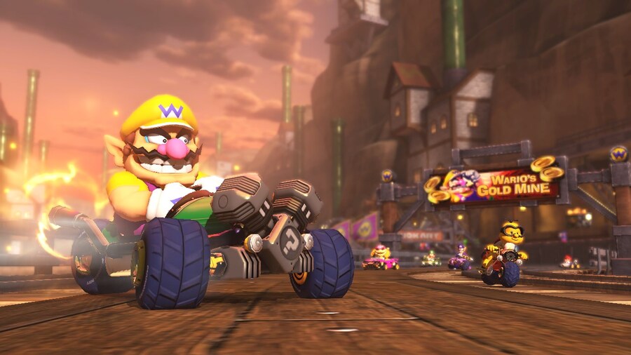 Wii U MK8 Warios Mine Wario