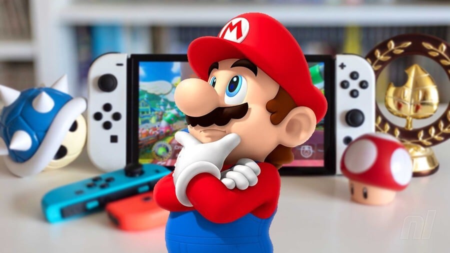 Mario Thinking Switch OLED