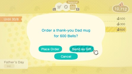 Animal Crossing Fathers Day