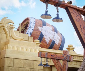 Believe it or not, you can choose to get tossed through that barrel