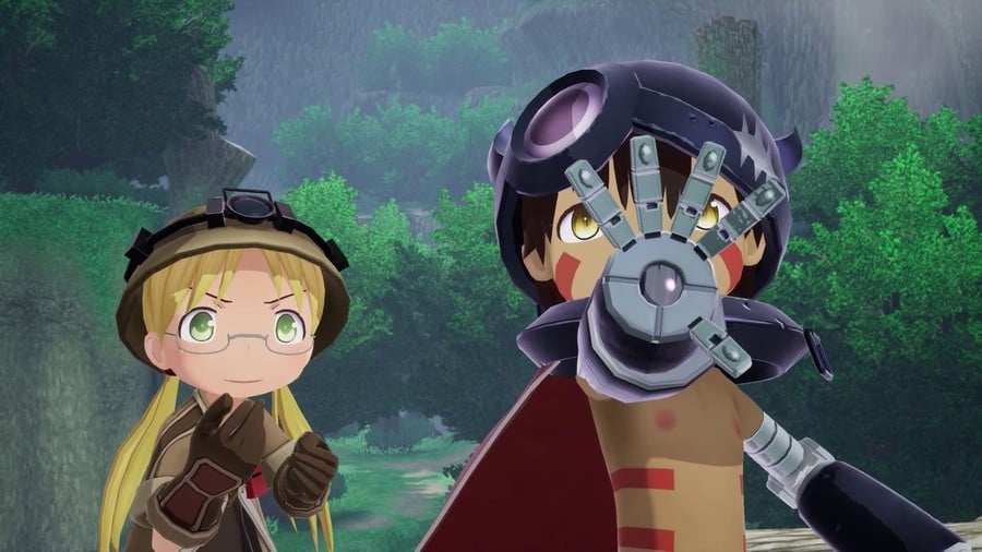 Screenshot of Made In Abyss featuring two characters