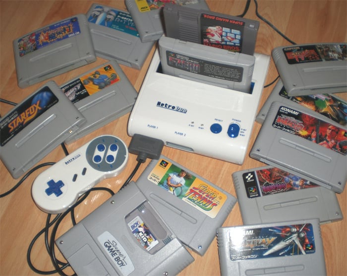 retro-bit (Retro Duo Console) Plus 6 SNES Games & 3 NES Games! See