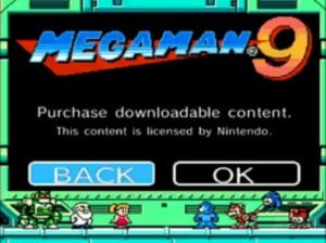 The Mega Man 9 shop is not yet open for business!