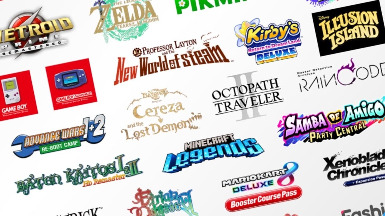 La infografía de Nintendo muestra todos los juegos presentados en el Directo de febrero de 2023