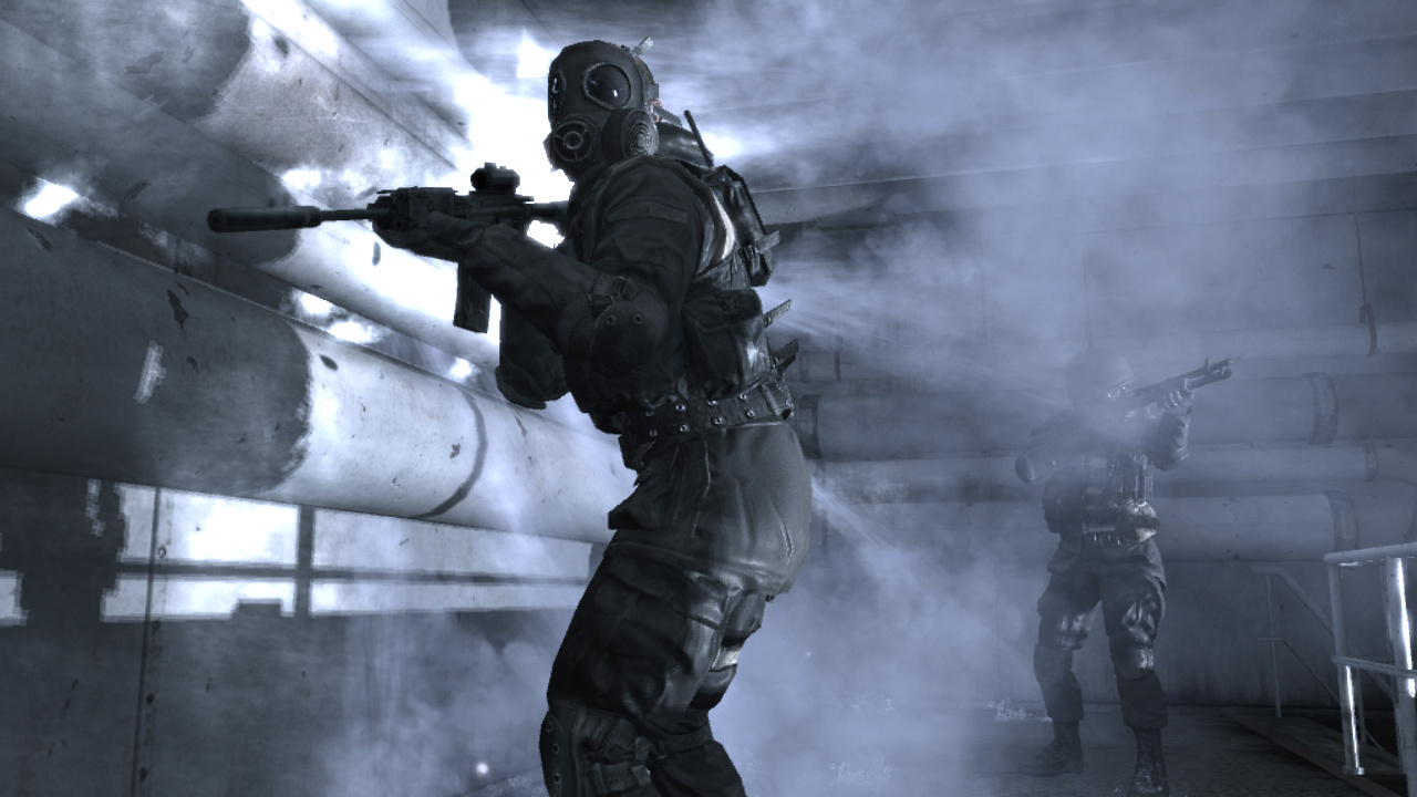Modern Warfare 2 Multiplayer Gameplay Sub Base (HD 720p) 