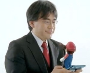 Satoru Iwata and Mario discuss the first year of 3DS