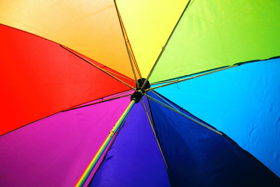 Colourful umbrella