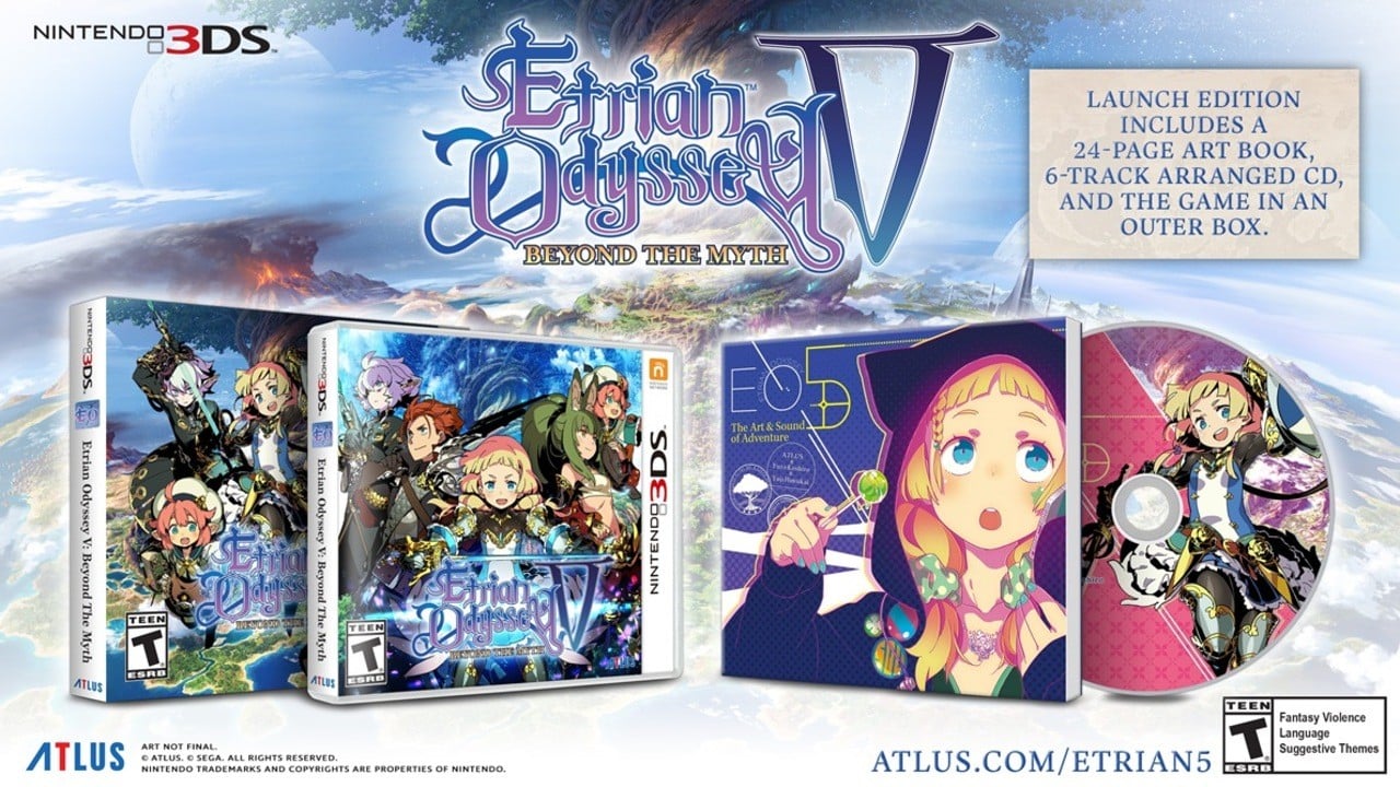 宅配 Etrian Odyssey 北米版 3DS Edition Launch V 家庭用ゲーム本体