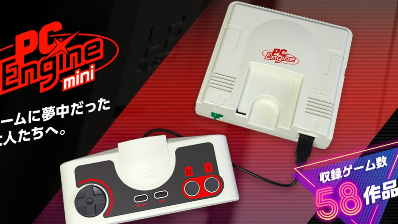 Konami Mini PC Engine Game Console - White for sale online