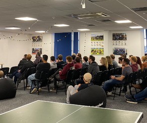 The Kwalee team at work (and play). The studio is based in Leamington Spa, a town which also boasts Playground Games, Ubisoft Leamington and Supersonic Software