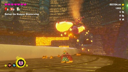 Donkey Kong Bananza Sinister Blusterwing Tempest Layer Boss