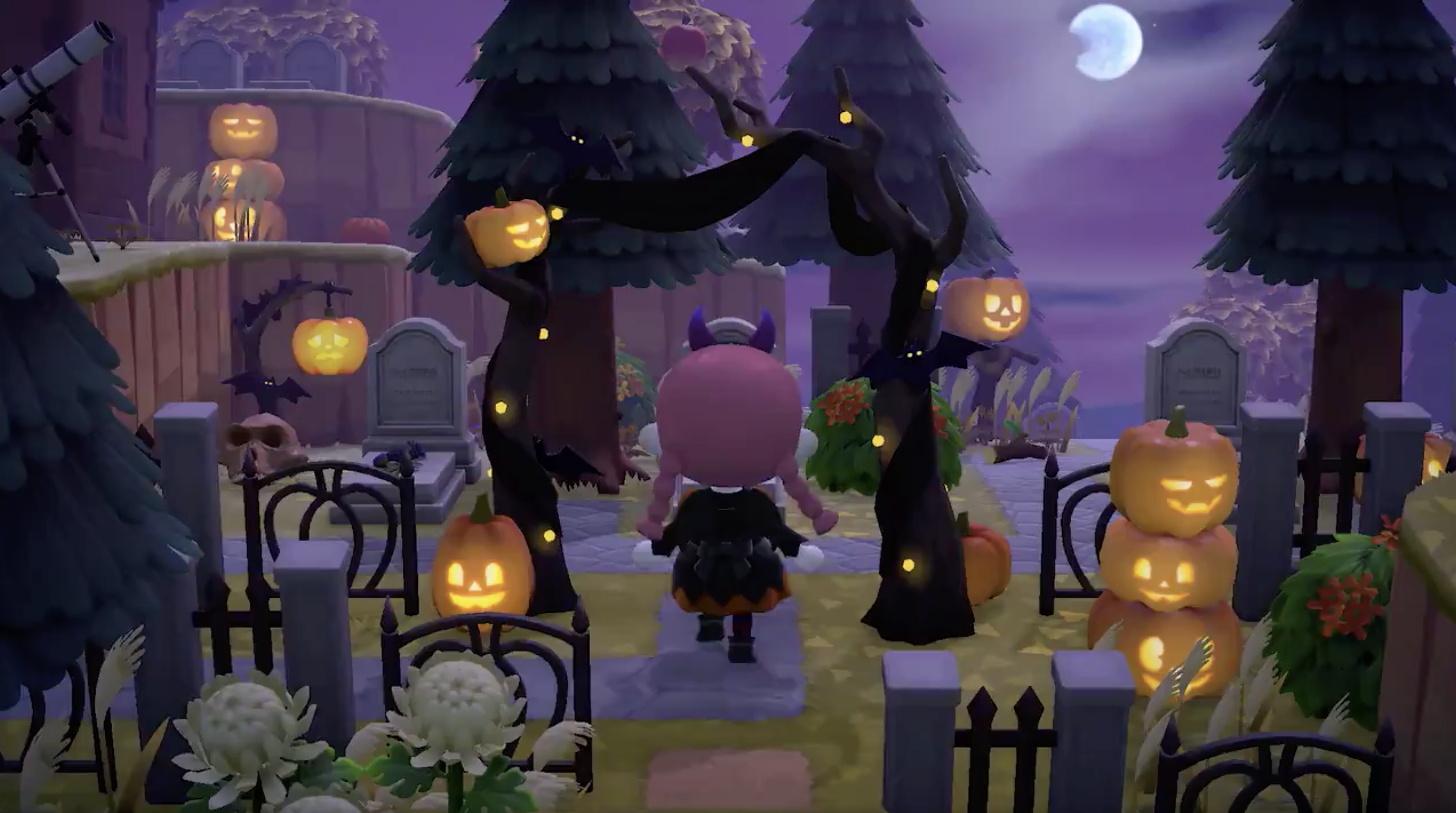 Spooky island decorations