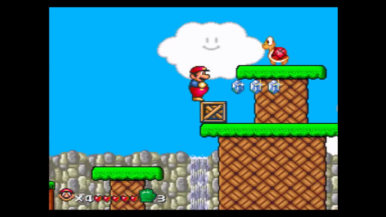 Play SNES Sonic in Super Mario World Online in your browser 