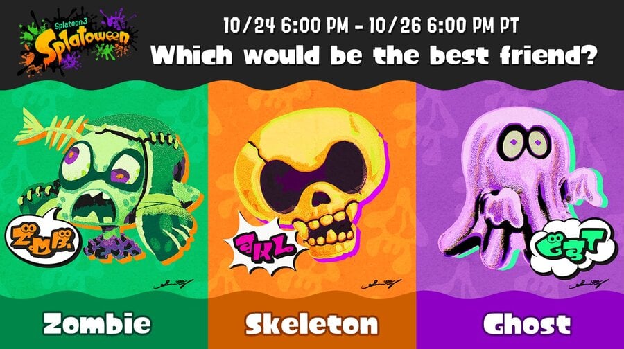 Splatoon 3 Splatoween 2025 Splatfest