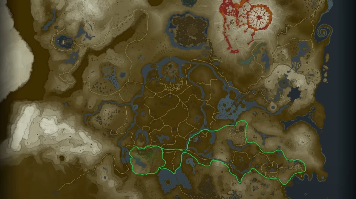 Someone is building the entire 'Breath Of The Wild' map in 'Minecraft