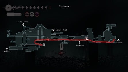 Greymoor map to Verdania