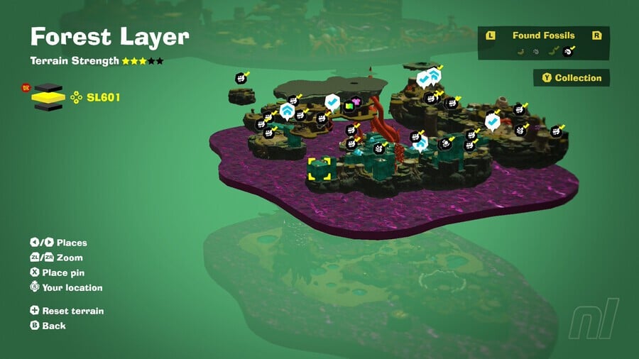Forest SL601 Fossils Map