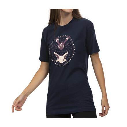 Dark And Light Espeon Umbreon T Shirt (Navy) Product Image