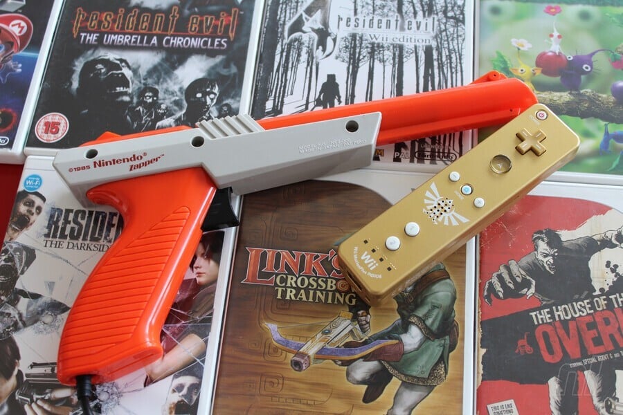 Puntero IR remoto de Wii y Zapper de NES