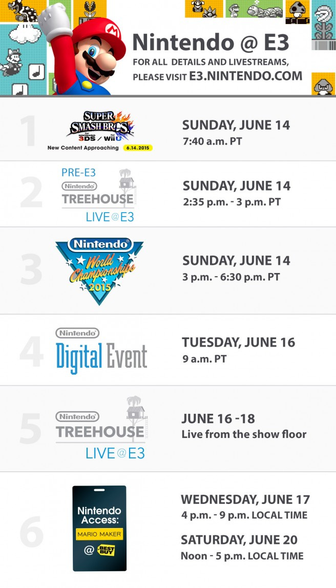 Here's A More Detailed Look At Nintendo's E3 2015 Schedule - Nintendo Life