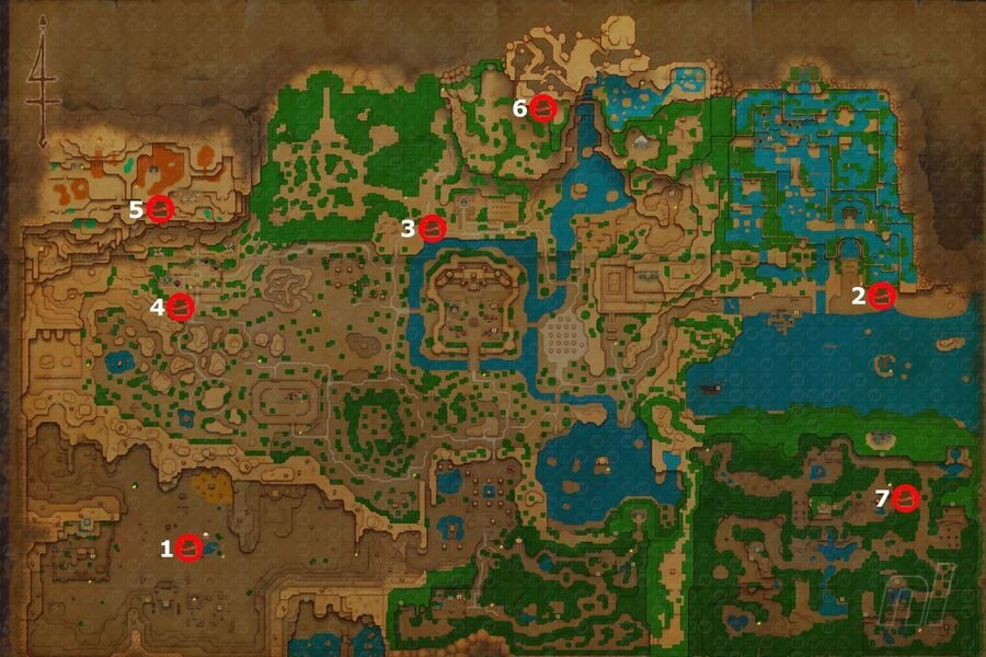 Echoes of Wisdom Map of all Smoothie Shop Locations