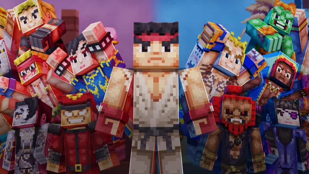 Capcom Street Fighter Skin Pack Added To Minecraft As DLC
