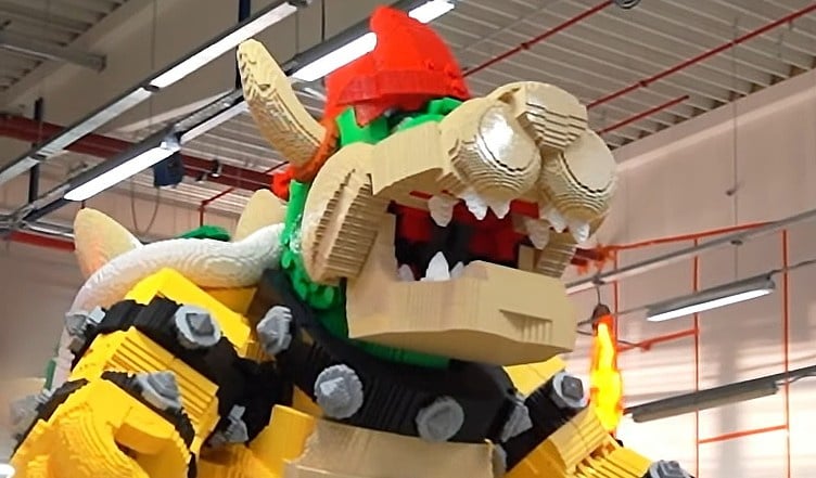 İşte 14 Ayak Uzunluğuna Sahip LEGO Bowser Nasıl Yapıldı?
