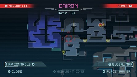 Metroid Dread Dairon Map