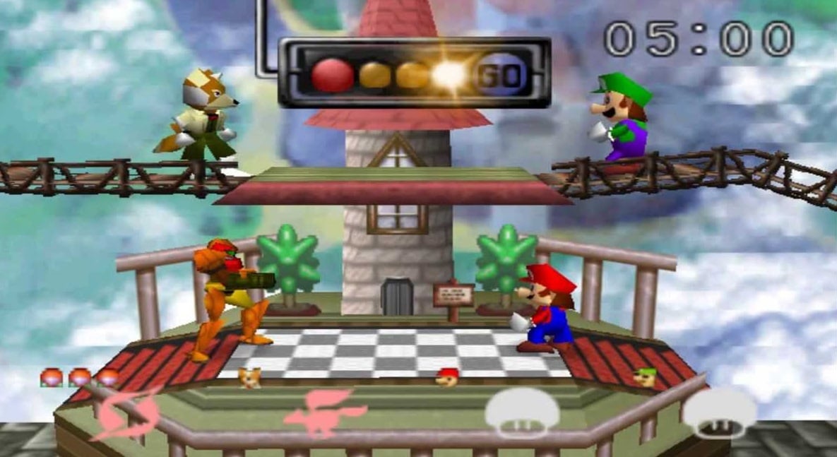 Super mario smash store bros nintendo 64