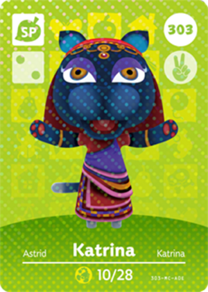 Katrina amiibo card