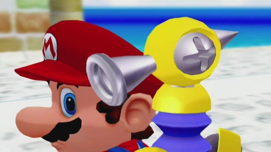 super mario sunshine how did fludd get on the island